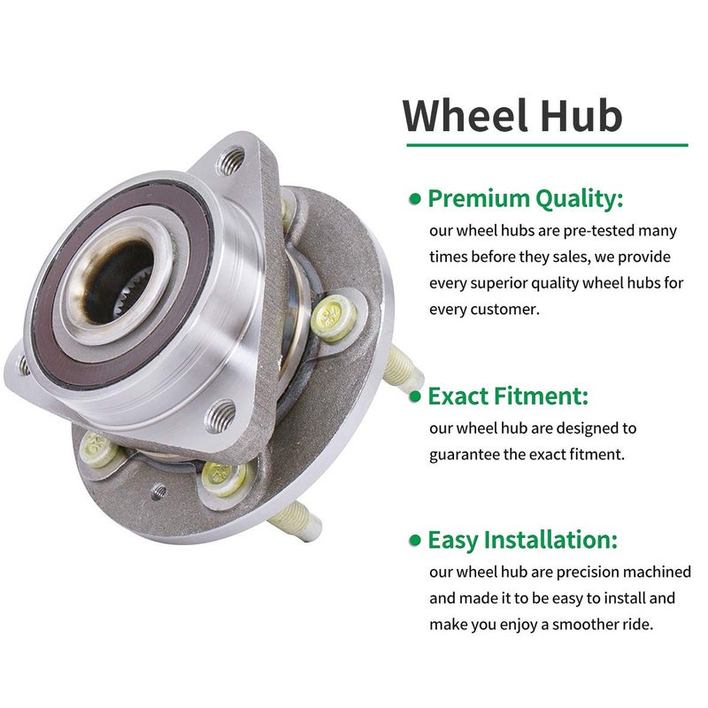 HICKS 513315 Front Wheel Bearing Hub Assembly for 2011-2015 Chevy Cruze (15" Wheels Only) - Image 2